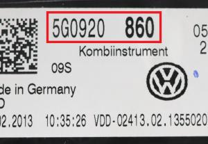 Reparatie tellerpaneel VW Golf VII (foutcode B2000__) | KMS Apeldoorn